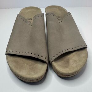 Papillio Studded Taupe Slide Sandals Size EU40